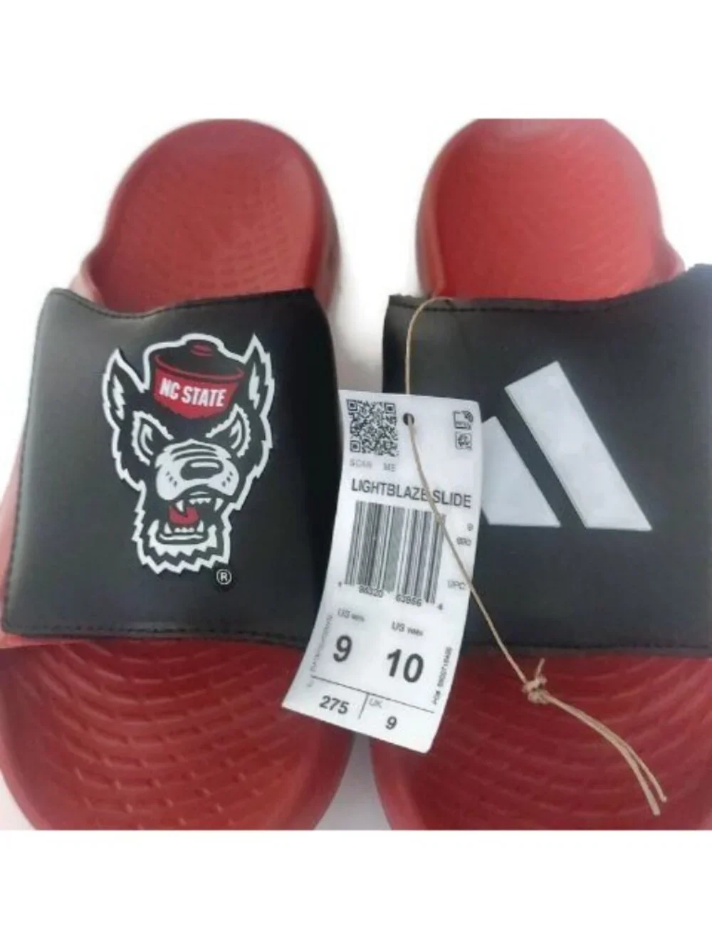 NC State Wolfpack adidas Lightblaze Slide Mens Size 9 Womens 10 Sandals